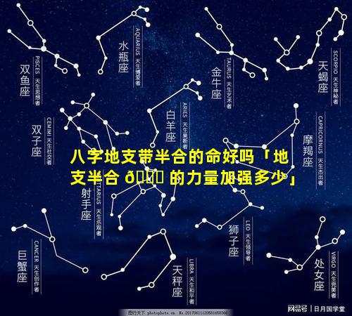 八字地支带半合的命好吗「地支半合 🐅 的力量加强多少」